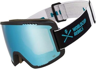 Гірськолижна маска HEAD Contex Pro 5K для лиж та сноуборду, унісекс, UV400, антифог, синя, розмір L