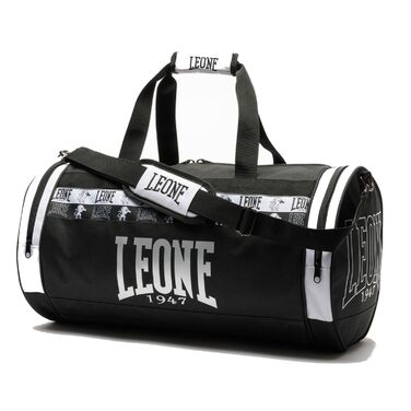 Спортивна сумка Leone 1947 Iconic чорна — універсальна сумка для тренувань, фітнесу, єдиноборств та подорожей