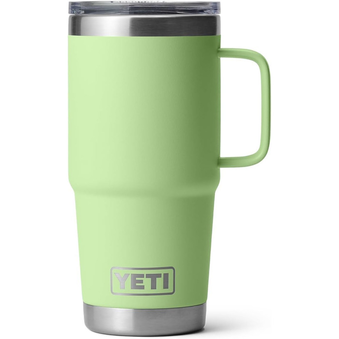 Термочашка YETI Rambler з вакуумною ізоляцією, нержавіюча сталь, 591 мл, лимонно-зелена, з герметичною кришкою