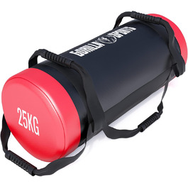 GORILLA SPORTS Фітнес Power Bag 5-30 кг, нековзні ручки, наповнений, штучна шкіра – мішок для кросфіту, тренувань, силових вправ, спортзалу