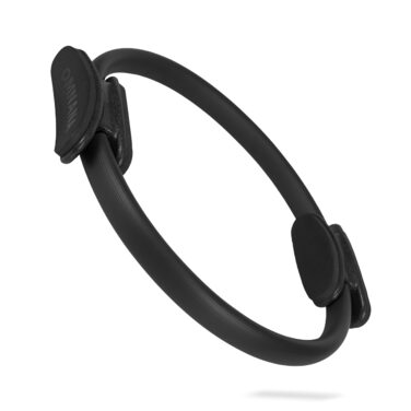 Pilates Ring CORE™ Ø38 см: Стабілізатор для пресу, ніг та рук, чорний (MYTHOS BLACK), з м'якою піною