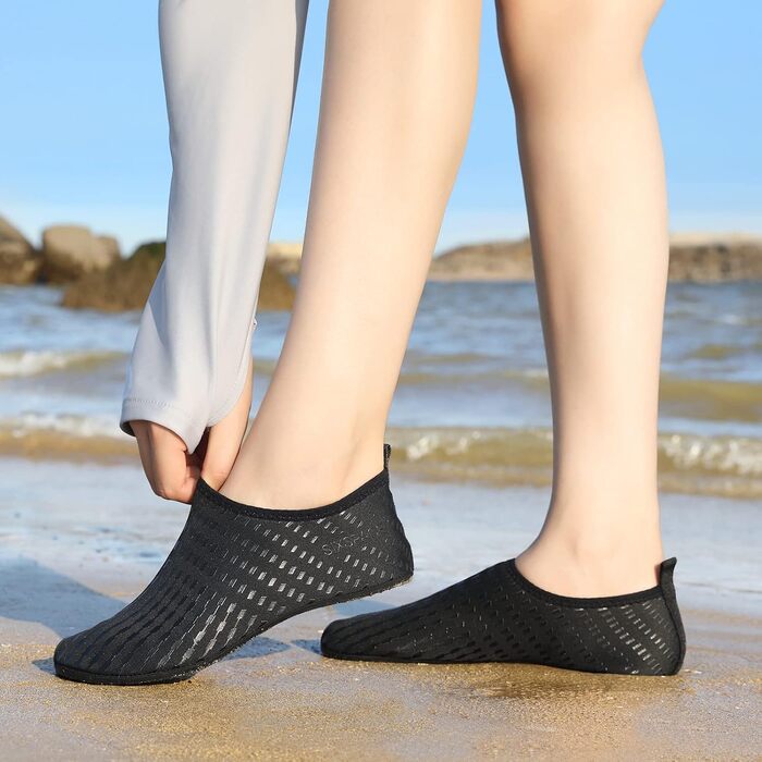 Шкарпетки для плавання та водних видів спорту Sixspace, чорні, розмір 34-47