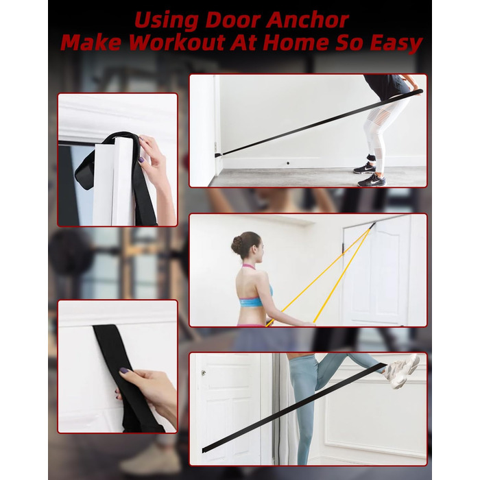 Набір еластичних стрічок FAOKZE для фітнесу, йоги, стрейчингу та силових тренувань (5 шт.)