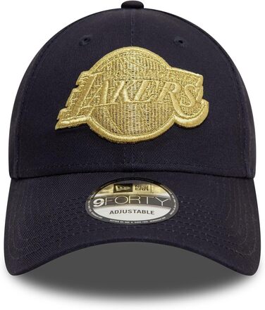 Кепка New Era NBA 9Forty Los Angeles Lakers, регульована, кепка з вигнутим козирком, офіційний логотип команди, універсальний розмір