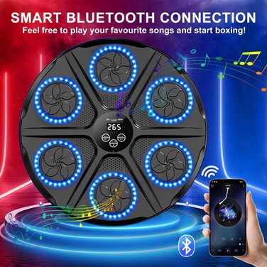 Розумний музичний бокс-машина з LED підсвіткою, Bluetooth, 12 режимів швидкості, з рукавичками для дорослих і дітей