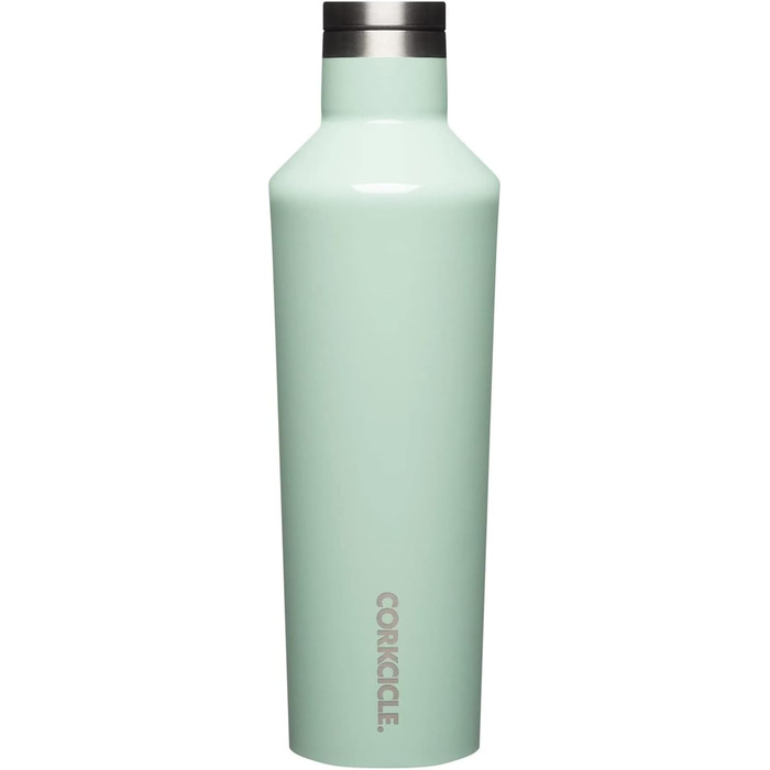 Термобутилка Corkcicle Canteen з трубочкою, потрійна ізоляція, нержавіюча сталь, тримає холод 25+ годин і тепло 12 годин, герметична, багаторазова, BPA-free, для води, яскравий дизайн