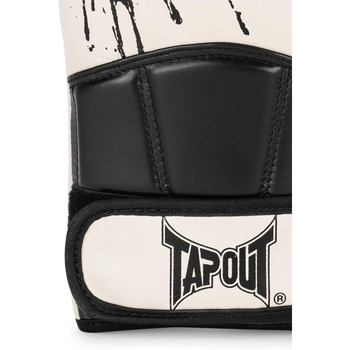 Боксерські рукавички Tapout зі шкіри, 12 унцій, Bandini, екрю/чорні, 1 пара