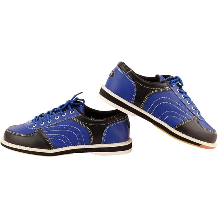 Жіночі дитячі дорослі боулінгові туфлі з шкіри, дихаючі, унісекс (41 EU, Blue Blau)