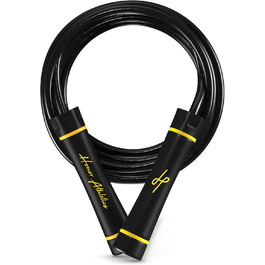 Стрибкове канат для Муай Тай з вагою, для інтенсивних тренувань, Муай Тай & MMA - міцний PVC канат, 1,1 фунта, чорний