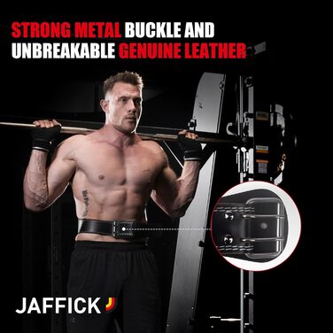 Пояс для важкої атлетики з натуральної шкіри для чоловіків. Підтримка попереку, для пауерліфтингу, важкої атлетики, тренувань у залі. Чорний.