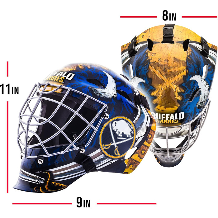 Дитяча хокейна воротарська маска Franklin Sports NHL Buffalo Sabres, для стріт-хокею, ліцензія НХЛ