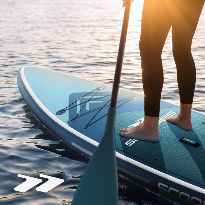 Надувний SUP дошка MalTec 320x81x15 для SUP та каякінгу, з сидінням, комплектом (насос, сумка), до 150 кг, блакитна