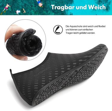 Шкарпетки для плавання та водних видів спорту Sixspace, чорні, розмір 34-47