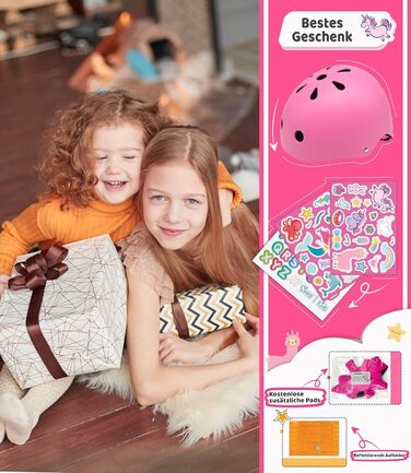 Дитячий велосипедний шолом Simply Kids з наліпками, сертифікований CPSC та CE, для скейтборду, велосипеда, самоката, для хлопчиків і дівчаток, розміри 46-52, 52-58 см, від 2 років