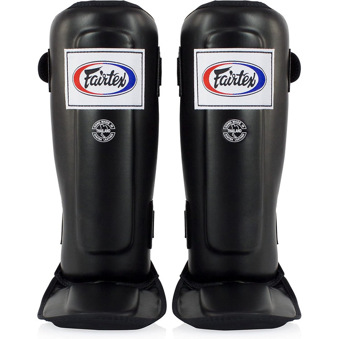 Захисні щитки для гомілки Fairtex SP3 для муай-тай та ММА, чоловічі, жіночі, дитячі, чорні, розмір L, легкі та міцні, для тренувань