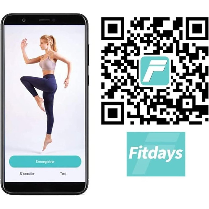 Ваги-аналізатор LITTLE BALANCE 8464 Cardio Connect 4 Classic, скло, білий, з вимірюванням імпедансу, підключення до смартфону