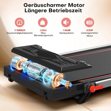 Ленковець Laufband для дому з нахилом, ходунка до 12 км/год, біговий тренажер складаний з 12 попередньо встановленими програмами, електричний біговий тренажер з LED-дисплеєм, пультом дистанційного керування та додатком