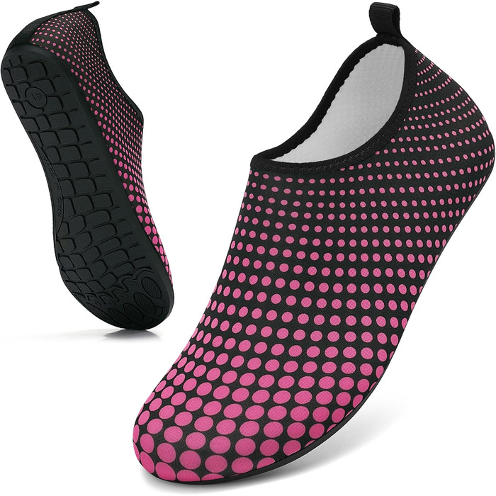 Шкарпетки для плавання та водних видів спорту, шкарпетки для басейну, шкарпетки для пляжу, антиковзкі, розмір 34-47 (40 EU, Rose Rot W995)