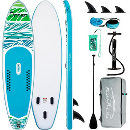 Надувна SUP-дошка FunWater для дорослих, комплект: весло, насос, рюкзак, шнур, водонепроникна сумка, для серфінгу та океану
