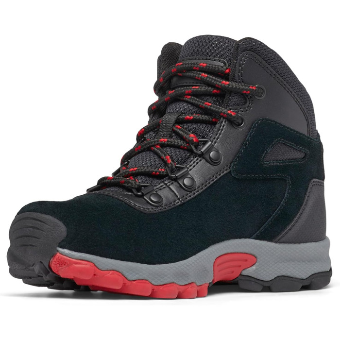 Трекінгові черевики Columbia Newton Ridge Amped Mid Rise для дітей (36 EU, Black Mountain Red Youth)