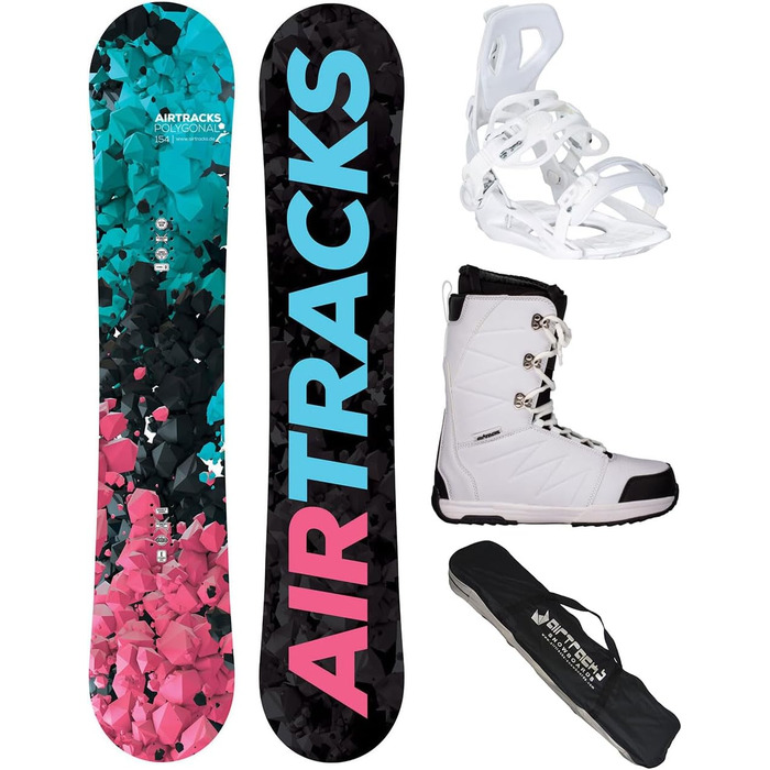 Snowboard Airtracks Damen Set: дошка, кріплення Master W Fastec, черевики Star W 40, сумка SB (138-154 см)