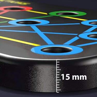 Дошка для віджимань Retoo Push up Board 13 в 1, складана та портативна, з 2 ручками для віджимань, неслизька дошка для тренування грудей для чоловіків/жінок, обладнання для домашніх тренувань