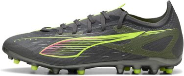 Кросівки футбольні PUMA Ultra 5 Match Mg, 41 EU, Матовий Сріблястий, Жовтий, для унісекс