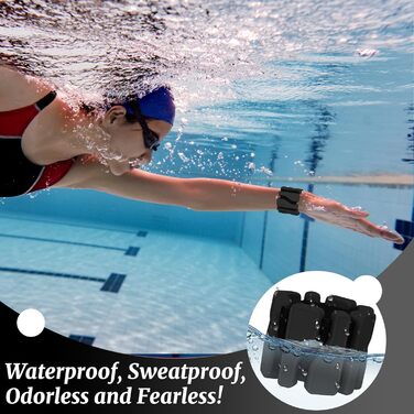 Набір манжет для збільшення ваги 2 шт. (0,46 кг кожна), регульовані ваги для зап'ястя, фітнес-браслети з вагою, ваги для ніг для танців, балету, пілатесу, кардіо, аеробіки, ходьби, зелений (чорний)