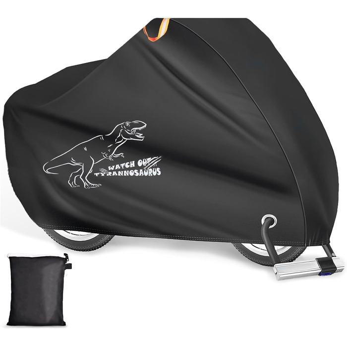 Водонепроникний чохол для велосипеда на 1/2/3 велосипеда, 210D Oxford, захист від дощу, пилу, сонця, вітру, для гірських, шосейних, електровелосипедів, розмір L (200x65x98 см)