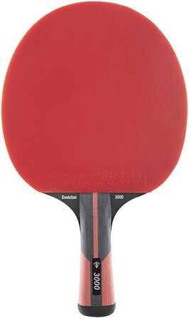 Настільна ракетка Dunlop Evolution 3000, ITTF, для досвідчених гравців, чорна, універсальний розмір
