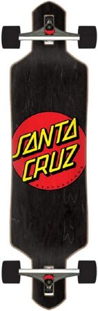 Скейтборд Santa Cruz Drop-Through 36x9 дюймів, чорний/червоний, повний комплект