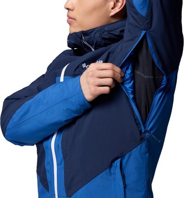 Куртка гірськолижна Columbia Powder Prime чоловіча (XL, Mountain Blue/Collegiate Navy) - водонепроникна, дихаюча