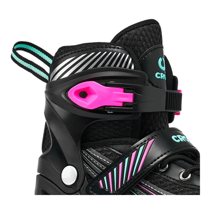 Роликові ковзани 3в1 Croxer Optima, регульовані, Mint/Pink, розмір 35-38