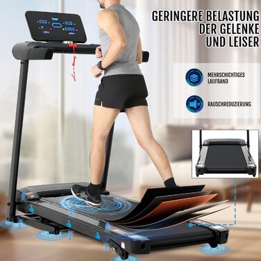 Бігова доріжка Novonova SY-T1507: 1-14 км/год, LED-дисплей, 12 програм, складаний