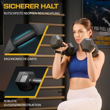 Набір гантелей TREX SPORT 2 x 8 кг, для жінок і чоловіків, регульовані 2-20 кг, фітнес, домашні тренування