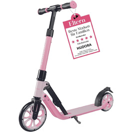 Дитячий самокат HUDORA BigWheel 180 Advanced Junior, складаний, регульована висота, з відбивачами, для хлопчиків і дівчаток від 3 років, до 60 кг