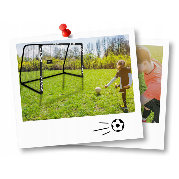 Переносні сталеві футбольні ворота Neo-sport 300 x 200 x 120 см