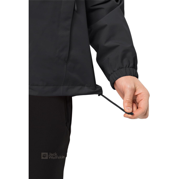 Чоловіча мембранна куртка Jack Wolfskin Stormy Point 2L, чорна, розмір L