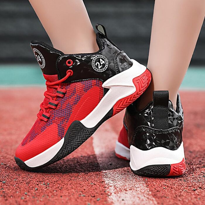 Дитячі баскетбольні кросівки Kinder, для хлопчиків та дівчаток, унісекс, червоні (37 EU)