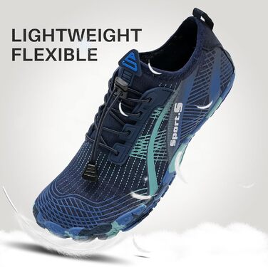 Легкі аквашузи IceUnicorn для фітнесу, пляжу та плавання (36 EU, блакитний)