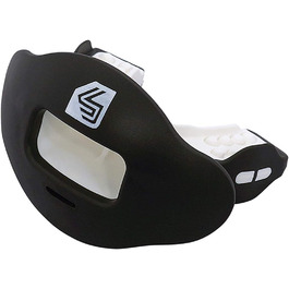 Захист для губ Shock Doctor Max Airflow 2.0, чорний/білий, універсальний (від 6 років)