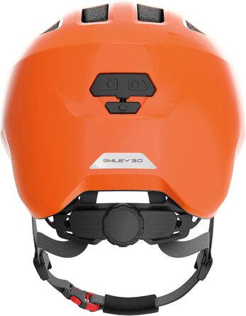 Дитячий велосипедний шолом ABUS Smiley 3.0, глибока посадка, зручний для дівчат і хлопців, дизайн для дітей, місце для хвоста, розмір M (50-55 см), помаранчевий (глянцевий)
