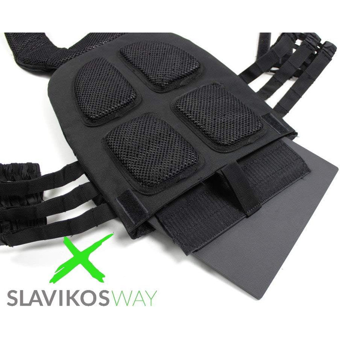 Жилет-обтяжувач Slavikosway 9,1 кг з пластинами для тренувань, калістеніки + фасціальна ролика