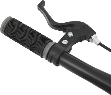 Дитячий велосипед 16 дюймів для дітей 5-8 років, регульований за висотою, з підставками та LED-ліхтариками, сірий