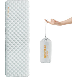 Килимок для кемпінгу Naturehike Thermal 3.2R, 4-сезонний, -5℃, сірий, XL. Ультралегкий, високий R-значення, для зими.
