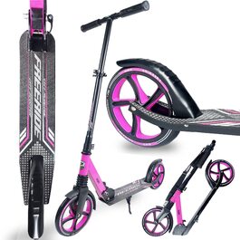 Самокат Freeride WELLIFE RGX з великими колесами 200 мм та амортизацією, складний міський самокат для дорослих та дітей