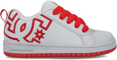 Кросівки для скейтбордингу DC Court Graffik для хлопчиків (13.5 Little Kid, сірий/червоний)