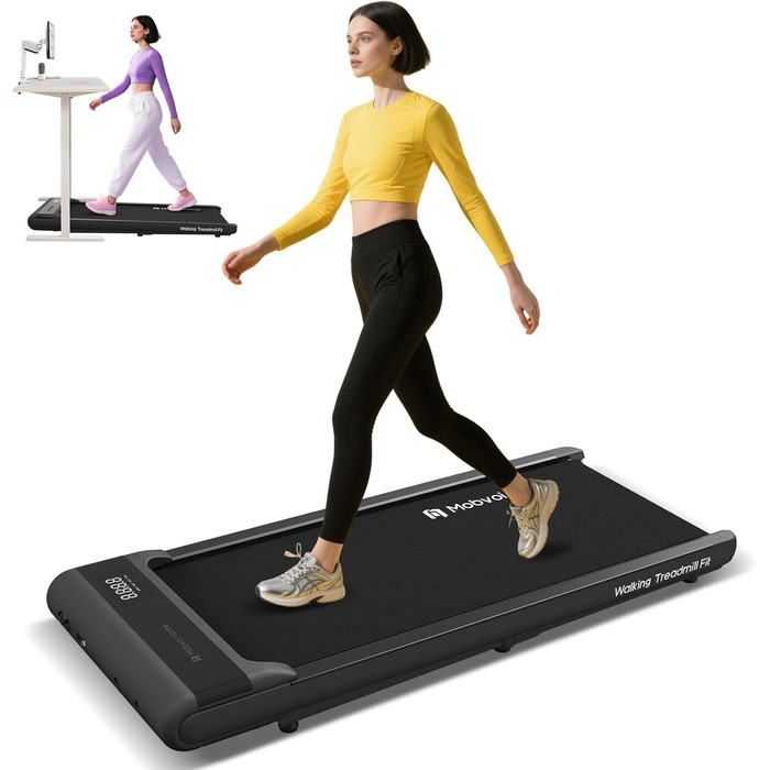 Walking Pad Mobvoi: Компактний біговий тренажер 2-в-1 для дому та офісу, з керуванням через додатки Zwift, Kinomap, TicSports. Максимальне навантаження 120 кг, швидкість до 6 км/год.