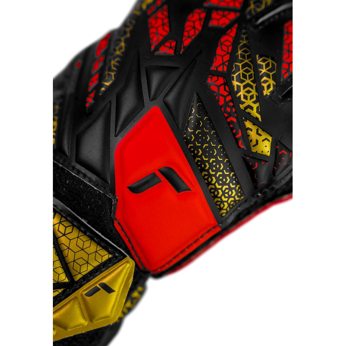 Воротарські рукавички Reusch Attrakt Solid Junior - дитячі, для футболу, чорно-золоті, розмір 7