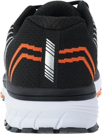 Кросівки для бігу Whitin для чоловіків та жінок, спортивні кросівки унісекс, зручні кросівки для вулиці та ходьби, розмір 36-47 (47 EU, чорний/оранжевий)